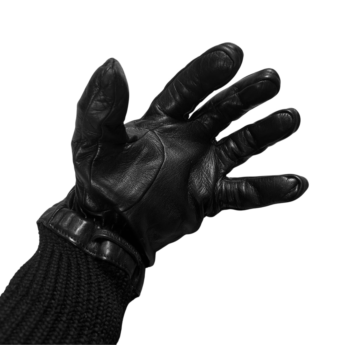Bottega Veneta Triangle Moto Leather Gloves - AW19