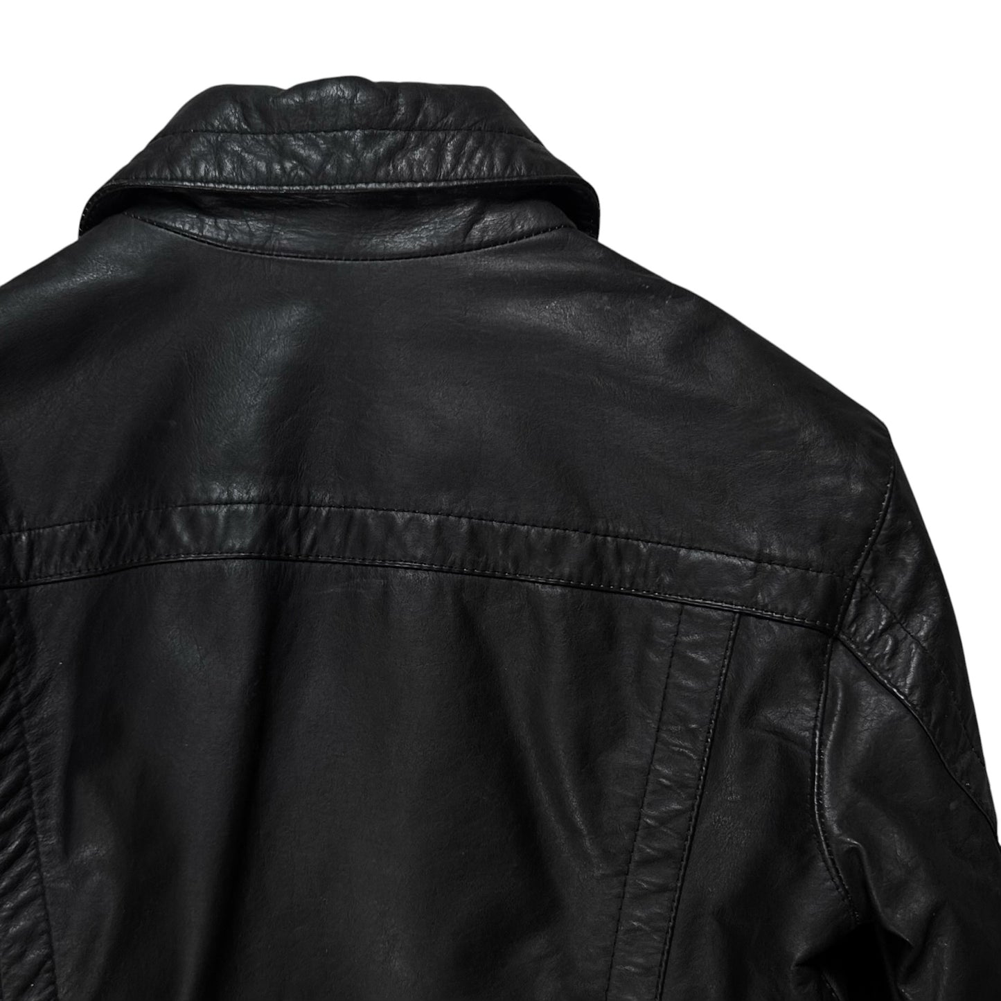 Dirk Bikkembergs Cropped Trucker Leather Jacket - 90s