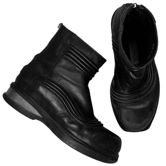 Dirk Bikkembergs Metal Heel Moto Boots - AW98