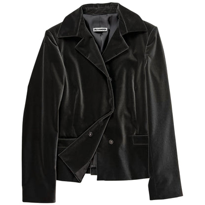Jil Sander by Raf Simons Velour Snap Blazer - 00s