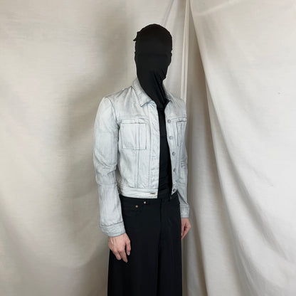 Balenciaga Waxed Paint Trucker Jacket - SS08