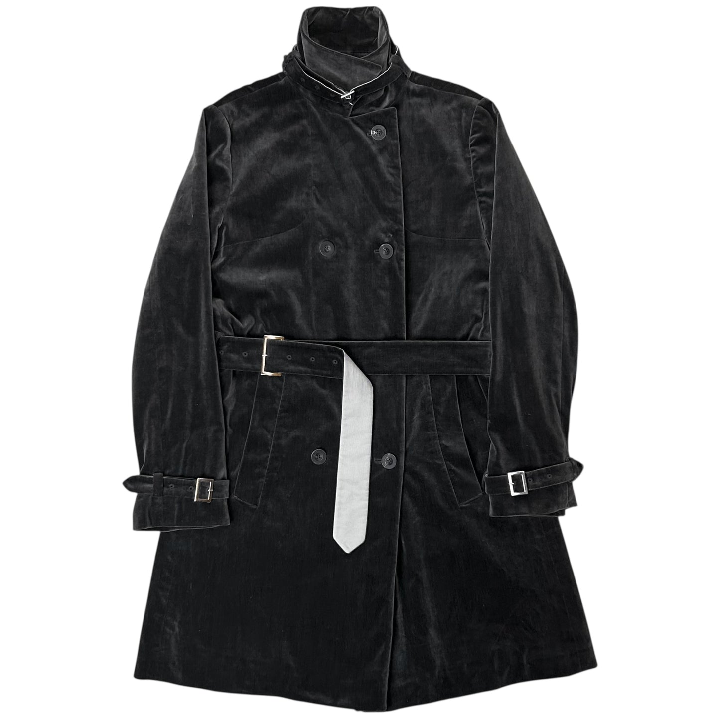 Jil Sander Multi Belted Velvet Coat