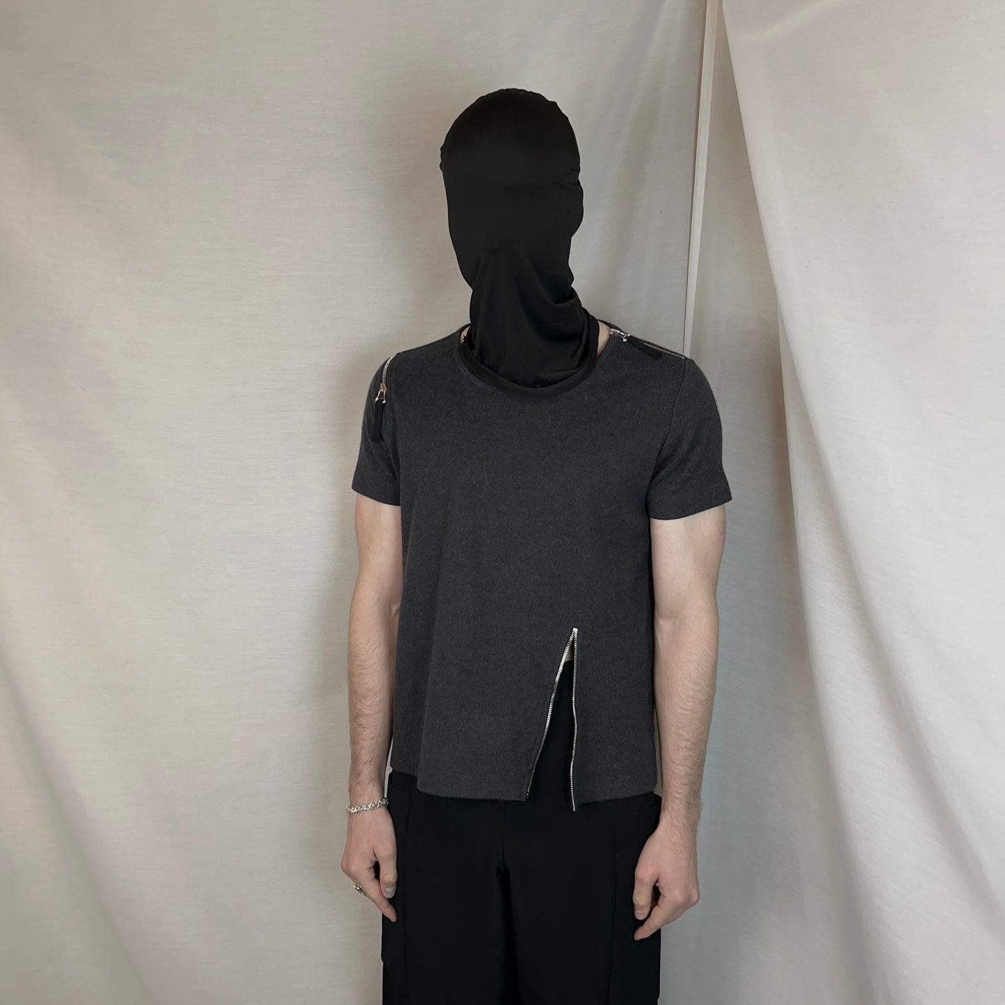 Dries Van Noten Multi Zip Wool T-Shirt - AW14