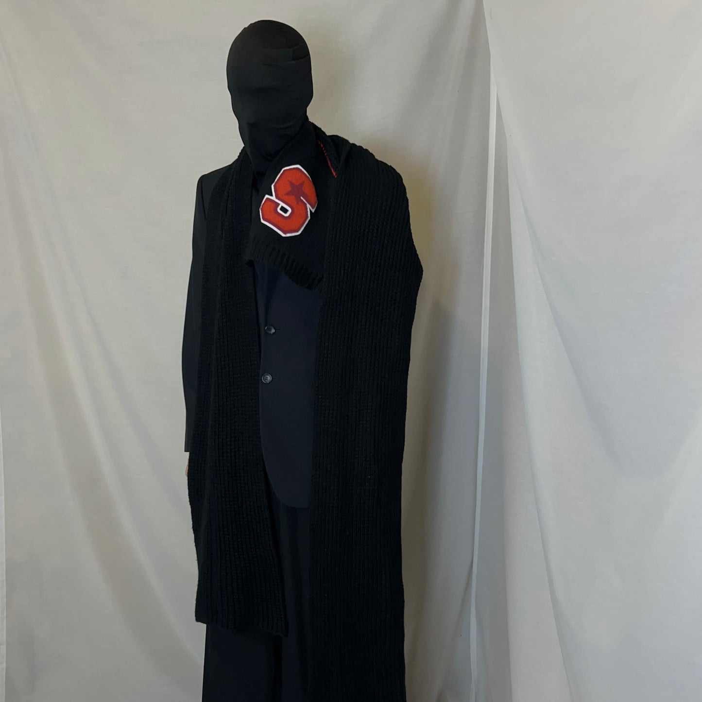 Raf Simons Asymmetric Patch Knit Scarf - AW16