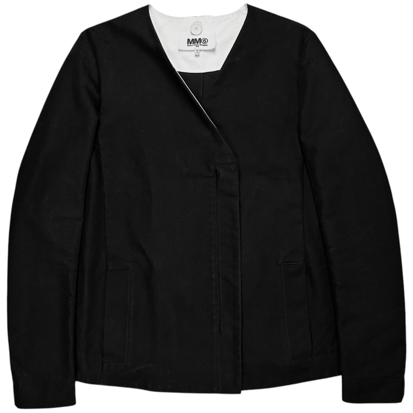 MM6 Maison Martin Margiela Collarless Zip Blazer - SS14