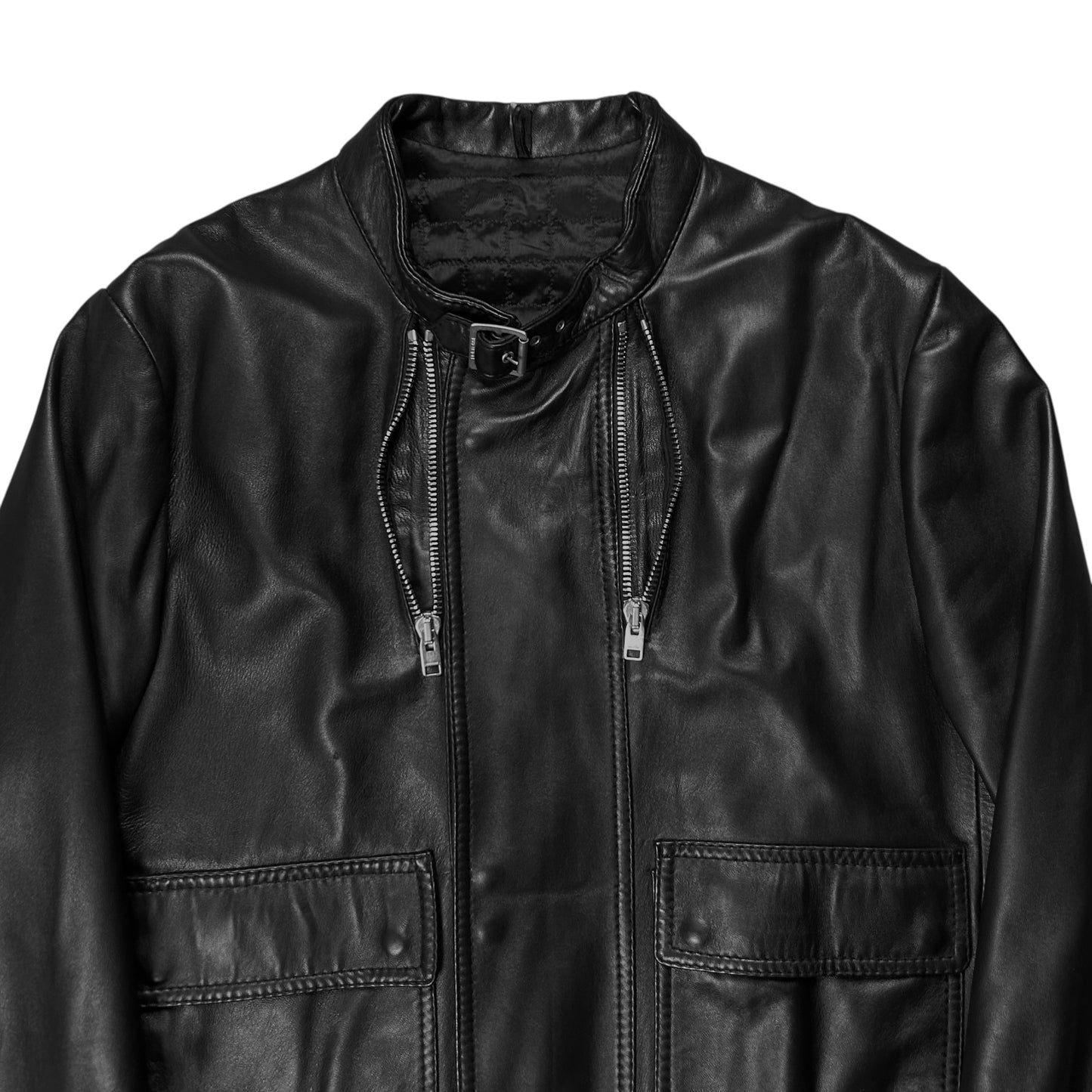 Dior Homme Navigate Leather Bomber Jacket - AW07