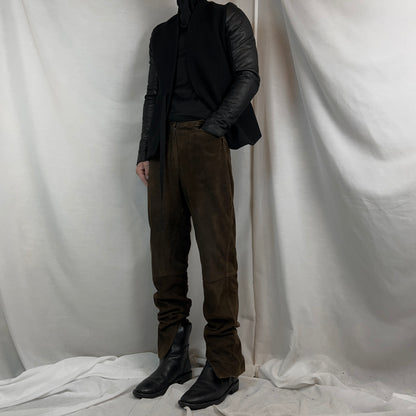 Jil Sander Suede Biker Pants - AW98