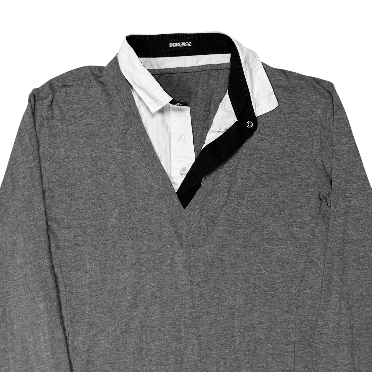 Dirk Bikkembergs Hybrid Button Up Tie Sweater