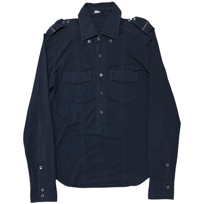Gucci by Tom Ford Military Half Placket Shirt - 90s