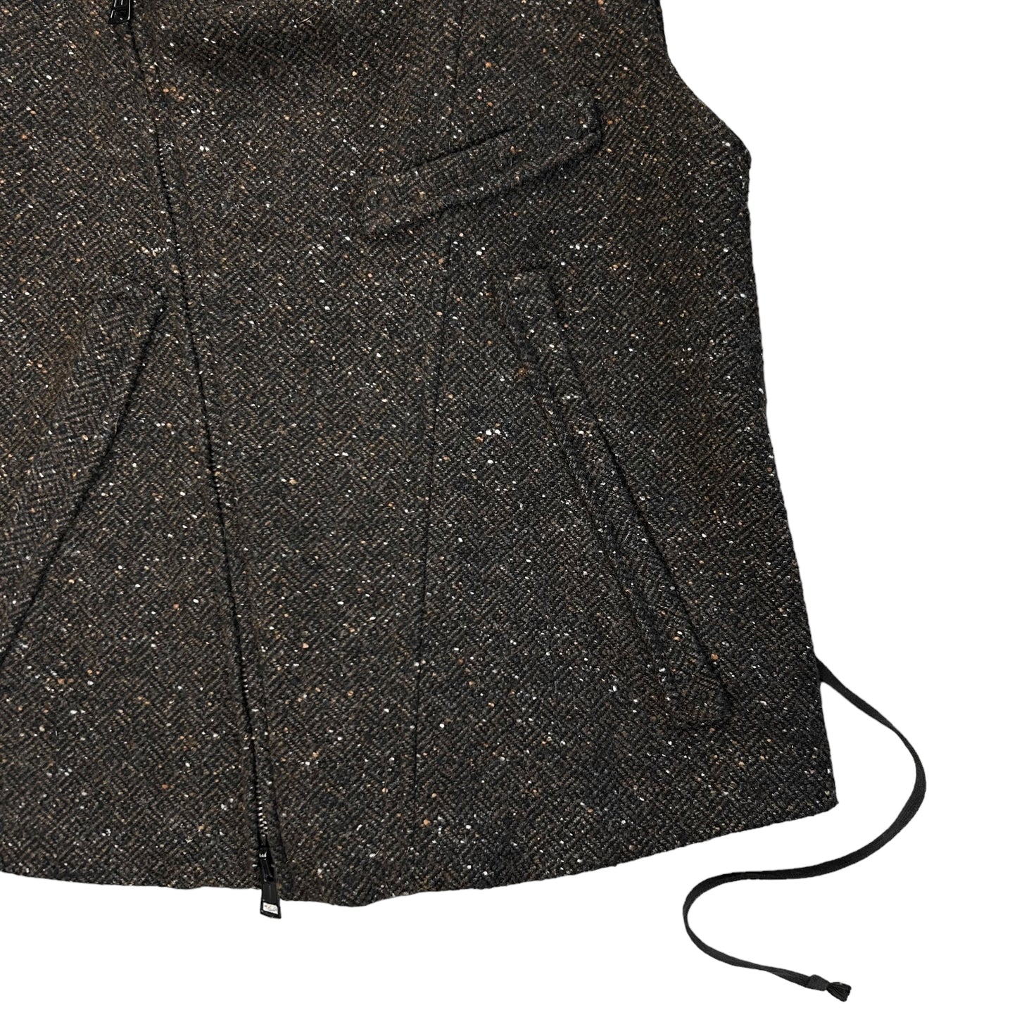 Ann Demeulemeester String Biker Wool Vest