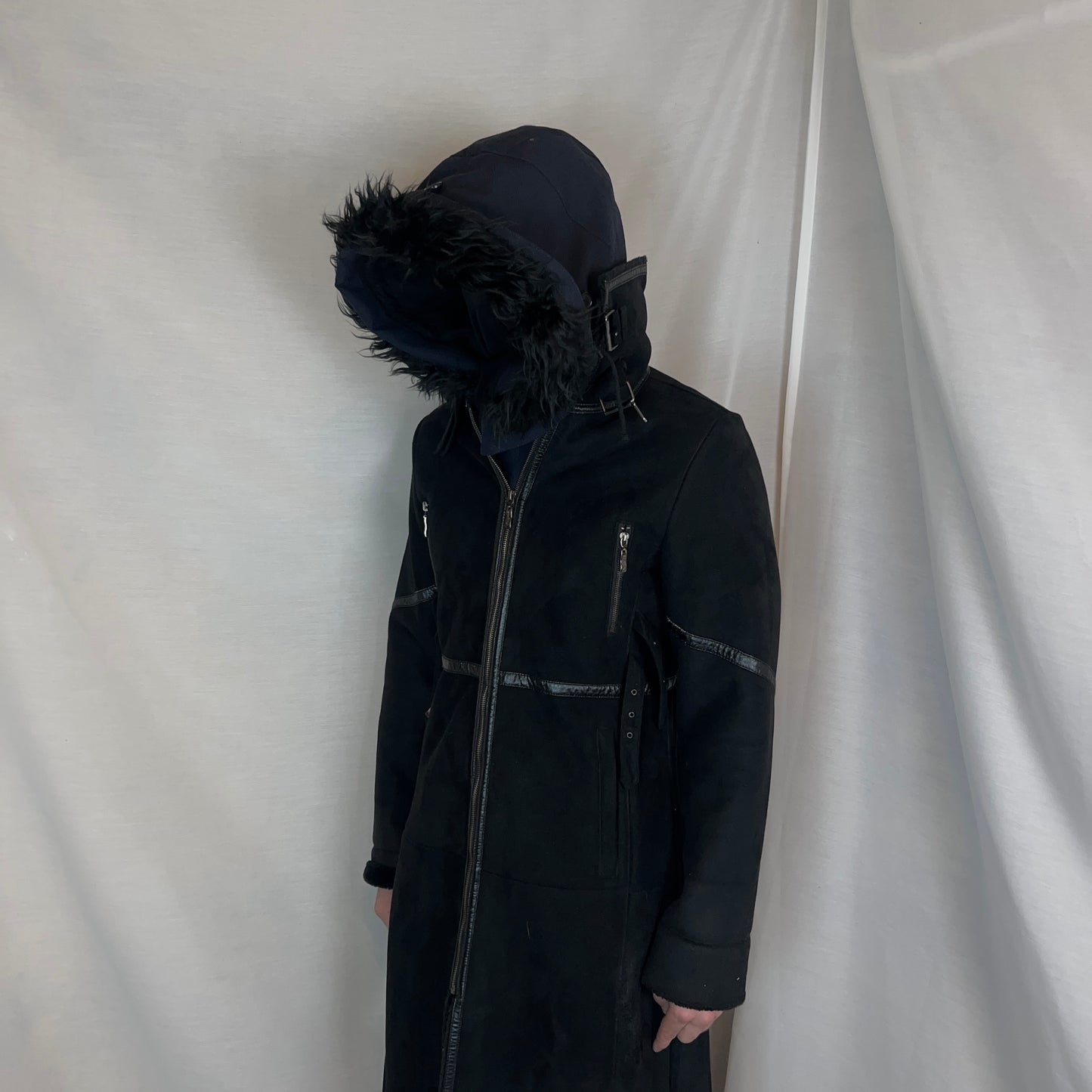 Comme des Garcons Shirt Velcro Faux Fur Hood - AW22