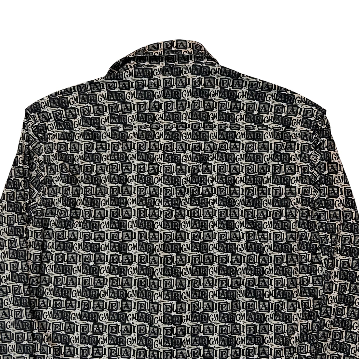 Maison Margiela Logo Cube Print Shirt - SS19
