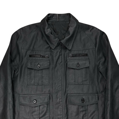 Dior Homme Waxed Military Cargo Jacket - AW06