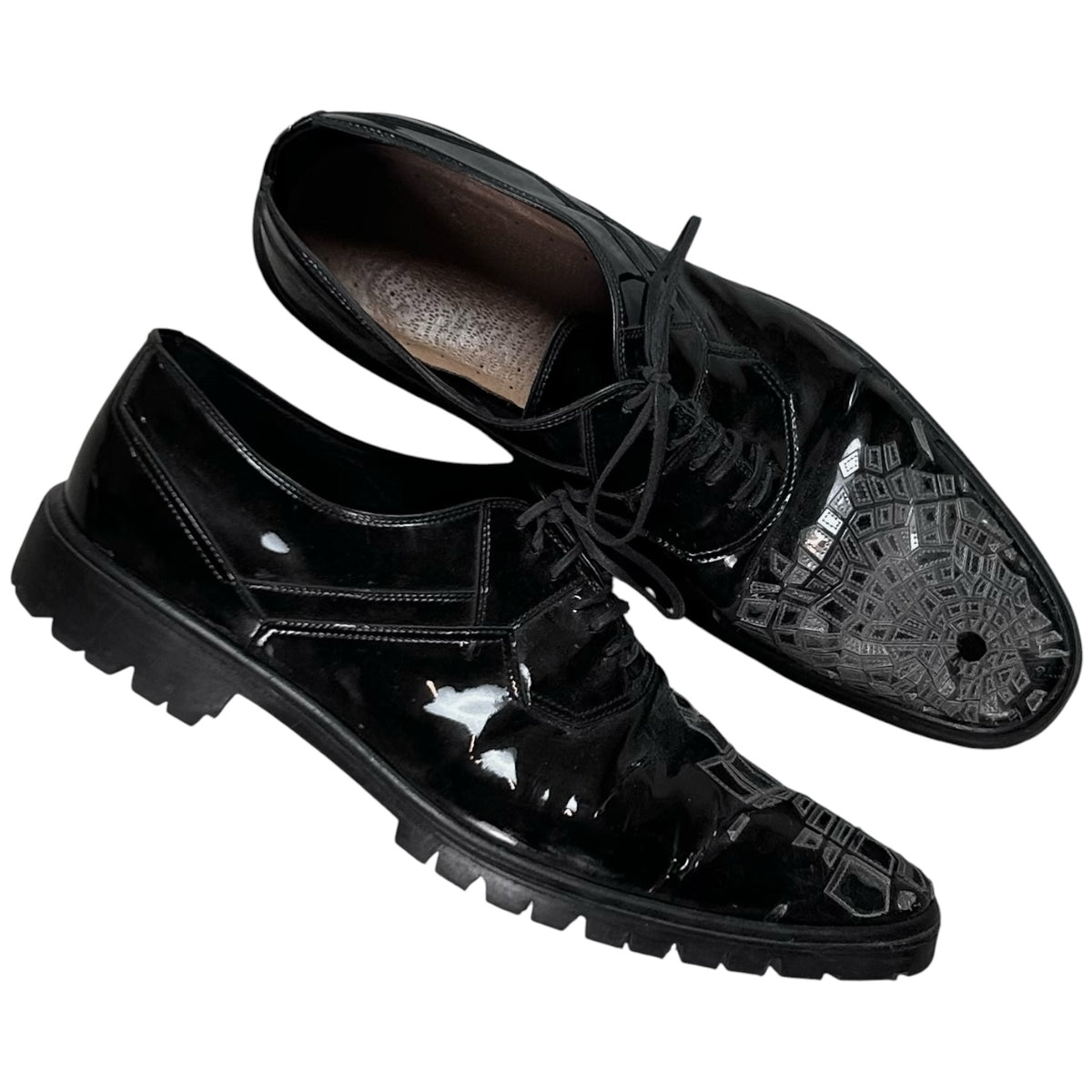 Dior Homme Lumiere Du Nord Shattered Glass Derbies - AW08