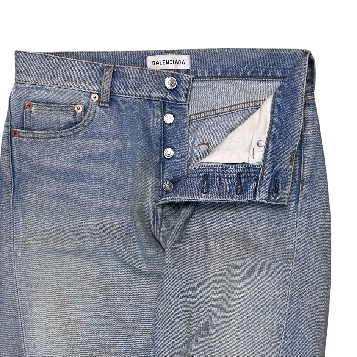 Balenciaga Flared Twisted Seam Jeans - SS18