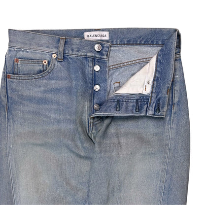 Balenciaga Flared Twisted Seam Jeans - SS18