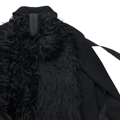 Walter Van Beirendonck Bondage Seatbelt Fur Scarf Jacket - AW19
