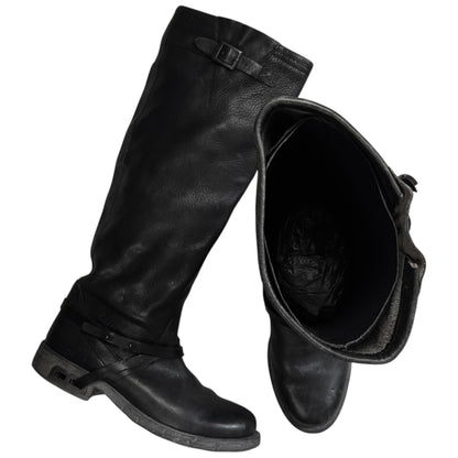 Dirk Bikkembergs B-Heel Strapped Tall Buckle Boots