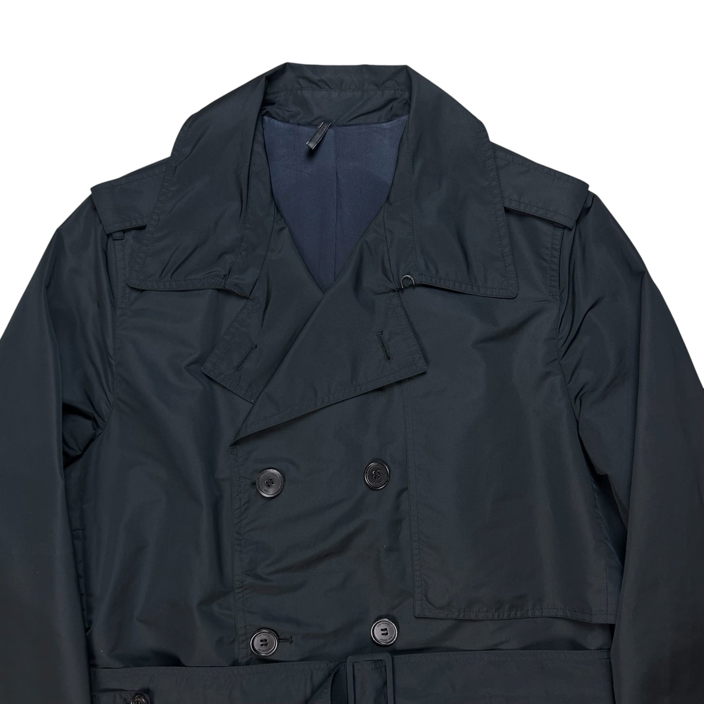 Dior Homme Back Panel Silk Trench Coat - SS08
