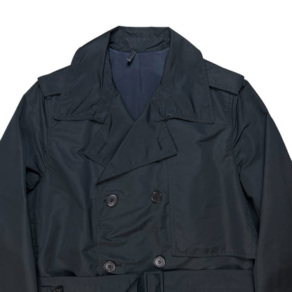 Dior Homme Back Panel Silk Trench Coat - SS08
