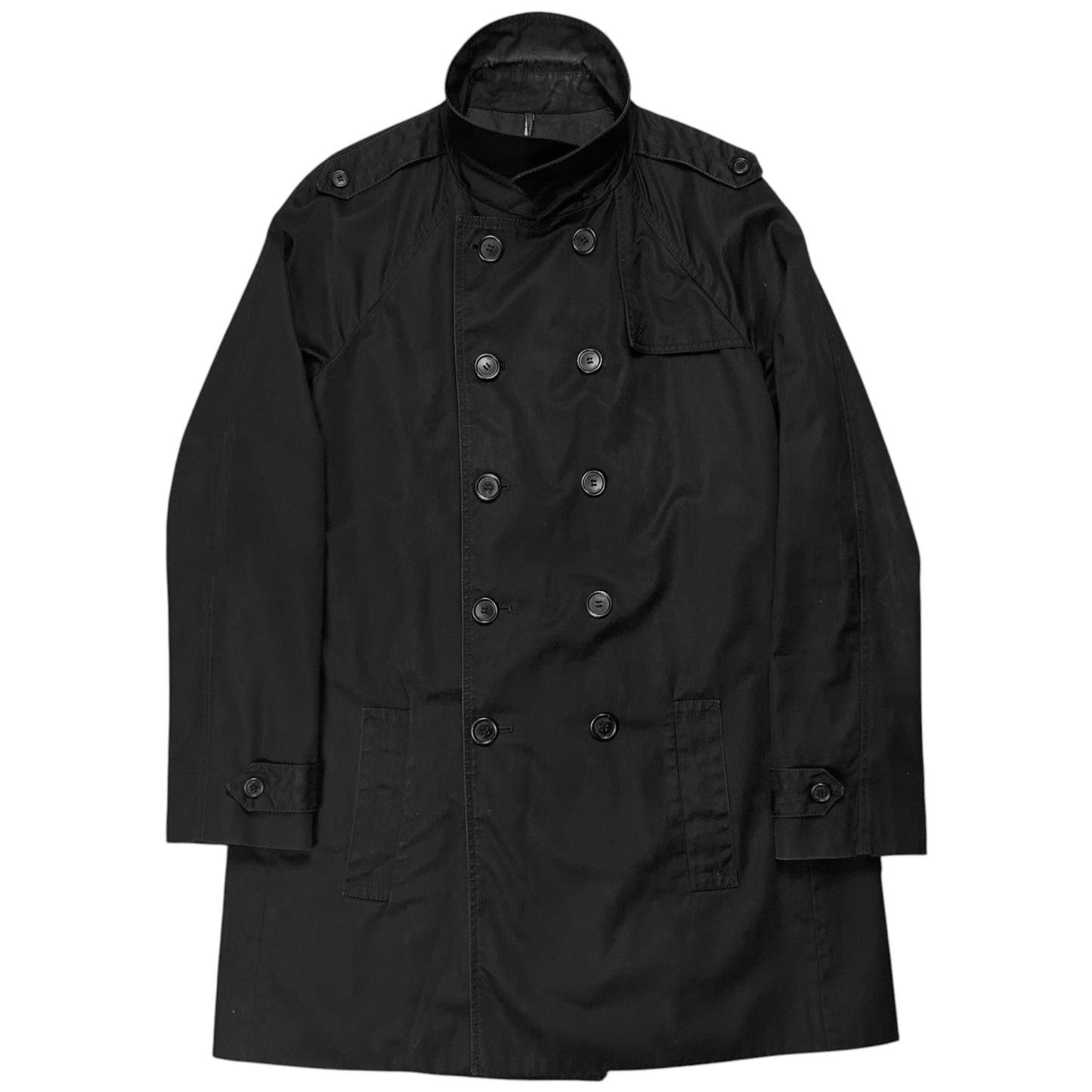 Dior Homme Back Pleated Military Trench Coat - AW08