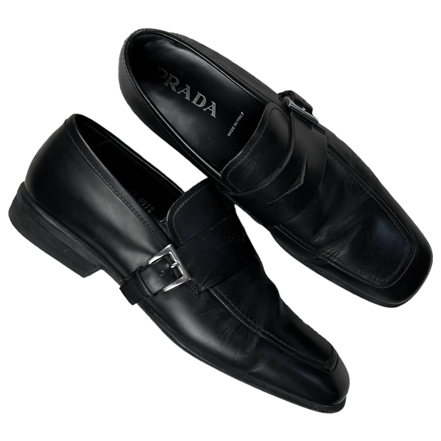 Prada Side Strap Penny Loafers