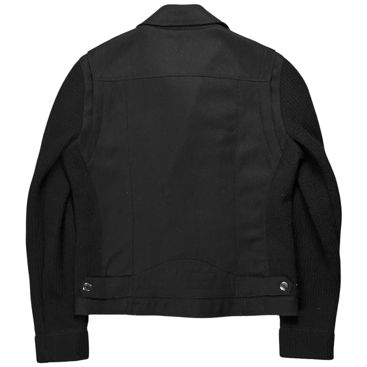 Pierre Balmain Rib Sleeve Wool Perfecto Jacket - AW10