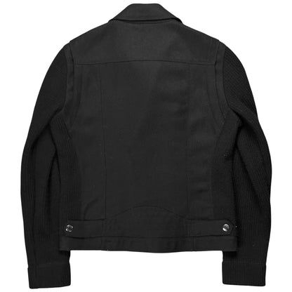 Pierre Balmain Rib Sleeve Wool Perfecto Jacket - AW10