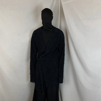 Yohji Yamamoto Pour Homme Frayed Wrap Belt Cardigan - AW12 l