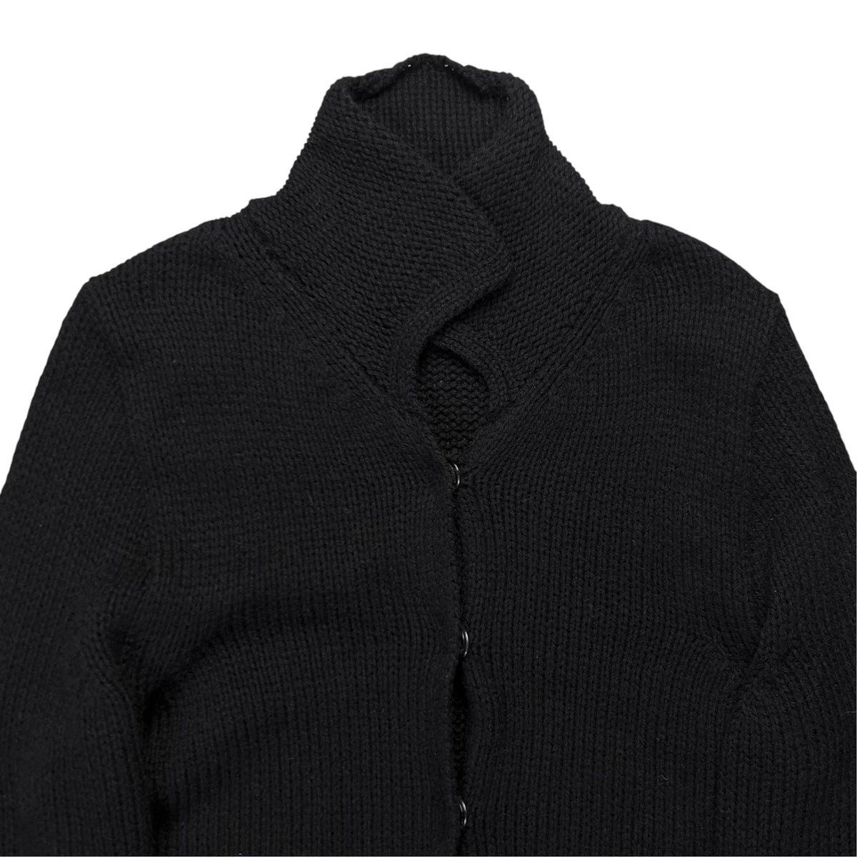 Ann Demeulemeester Fisherman Snap Yak Knit Cardigan - AW04