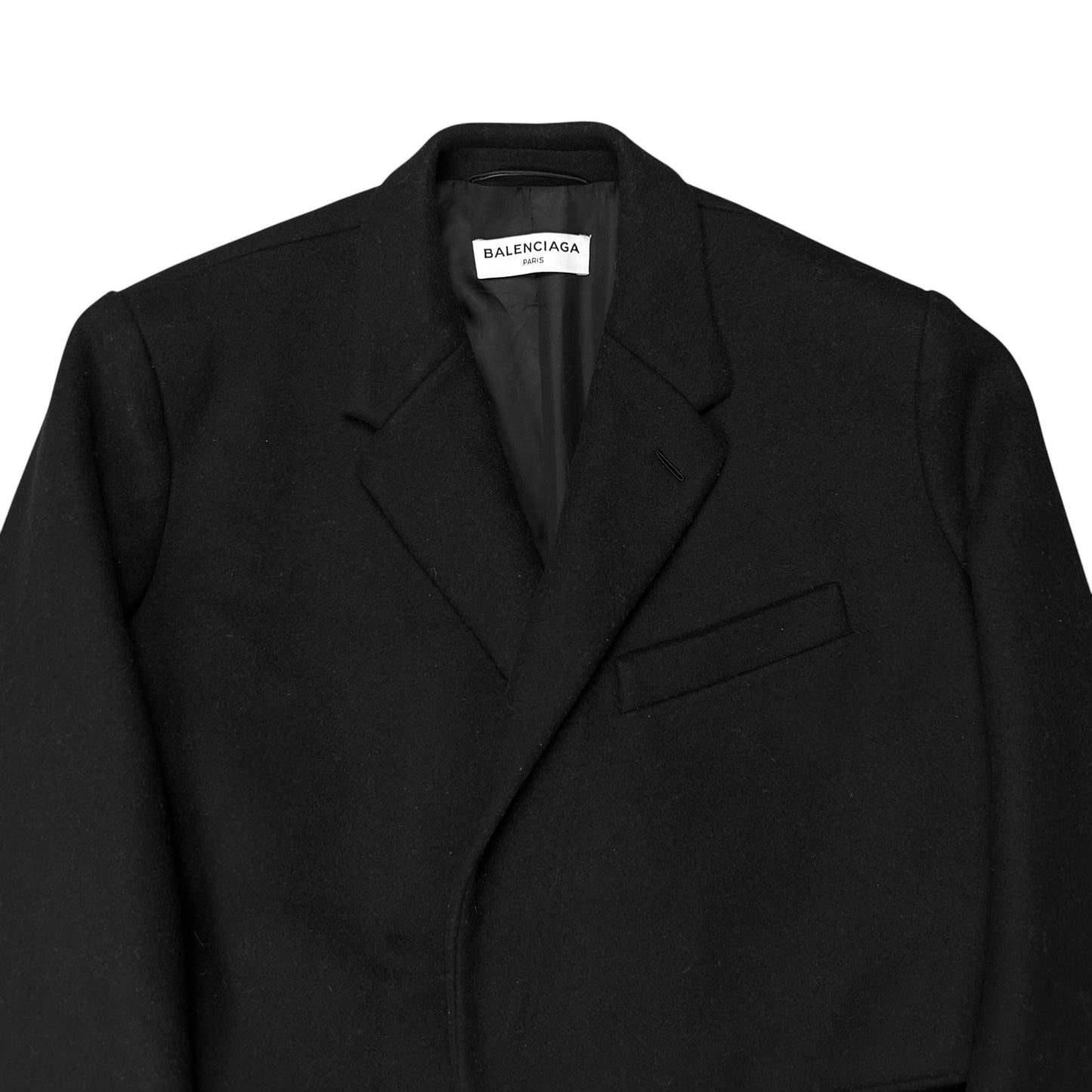 Balenciaga Flying Shoulder Hook Wool Jacket - SS17