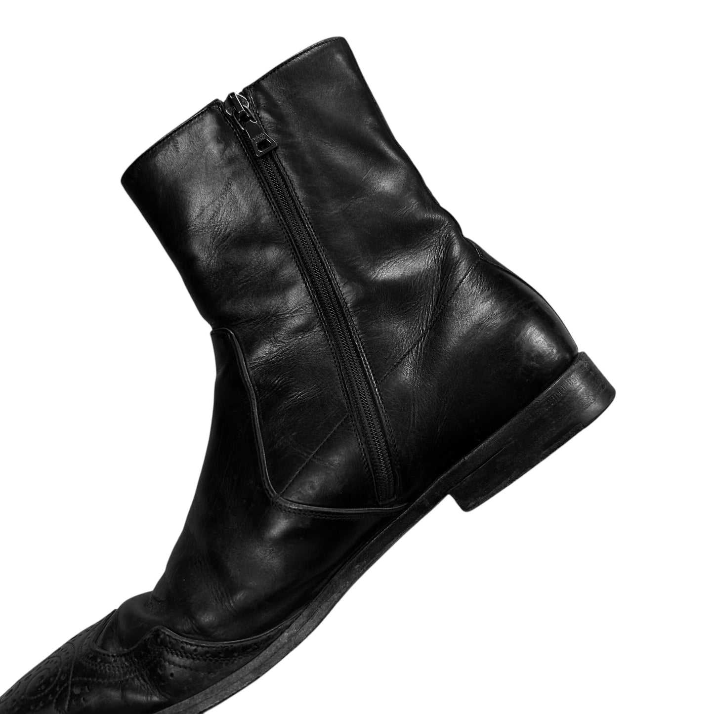 Prada Squared Cowboy Zip Boots