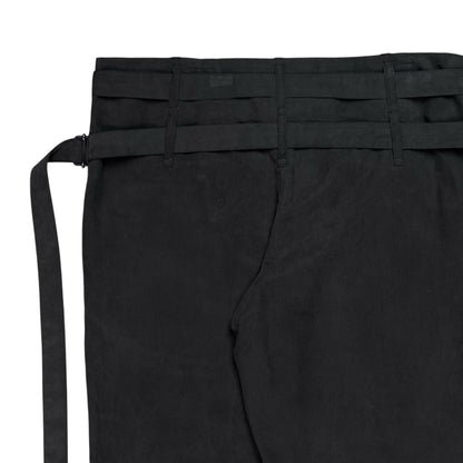 Ann Demeulemeester Dual Bondage Strap Cropped Silk Trousers - SS03