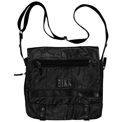 Dirk Bikkembergs Metal Patch Leather Bag