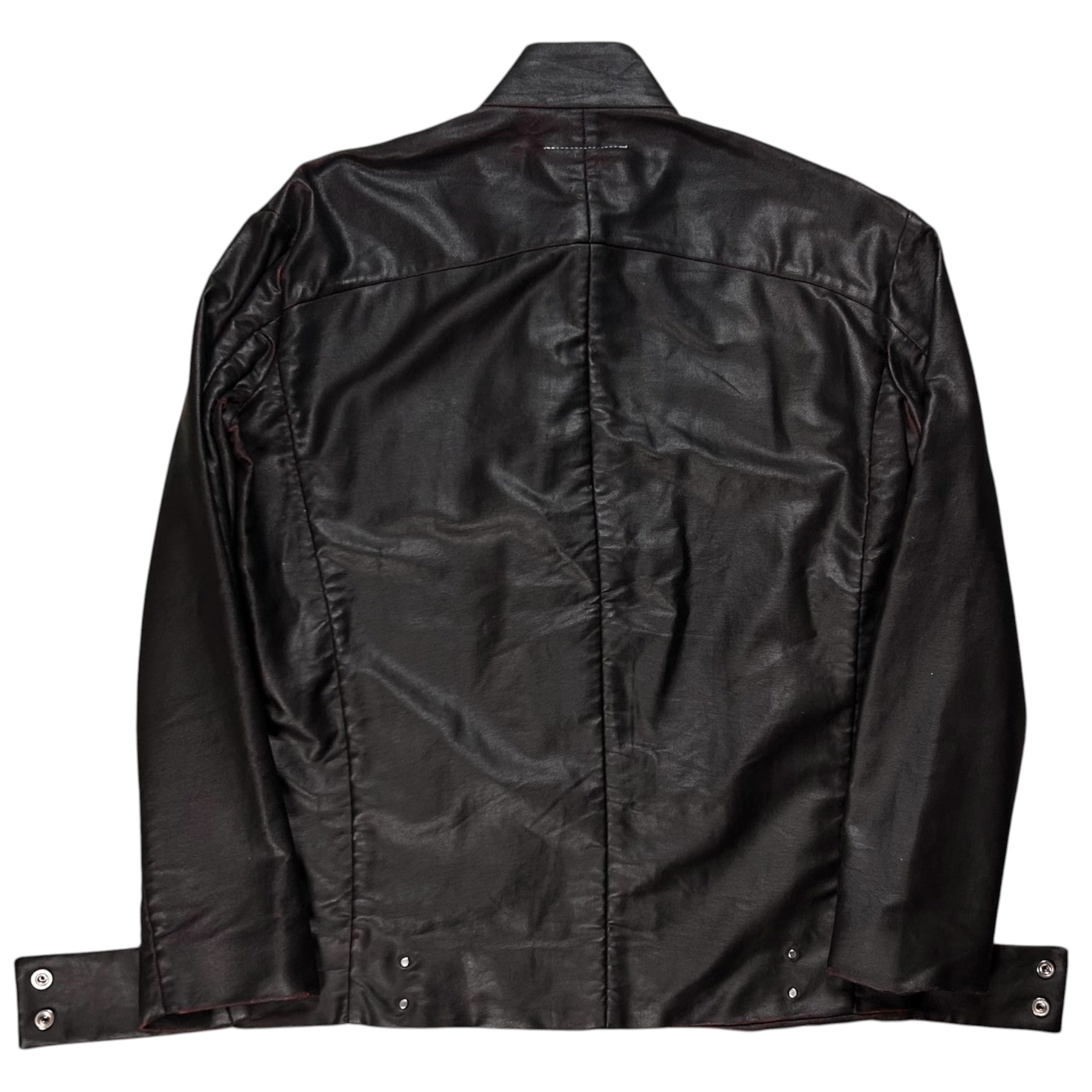 MM6 Maison Martin Margiela Strapped Waxed Cafe Jacket - AW14