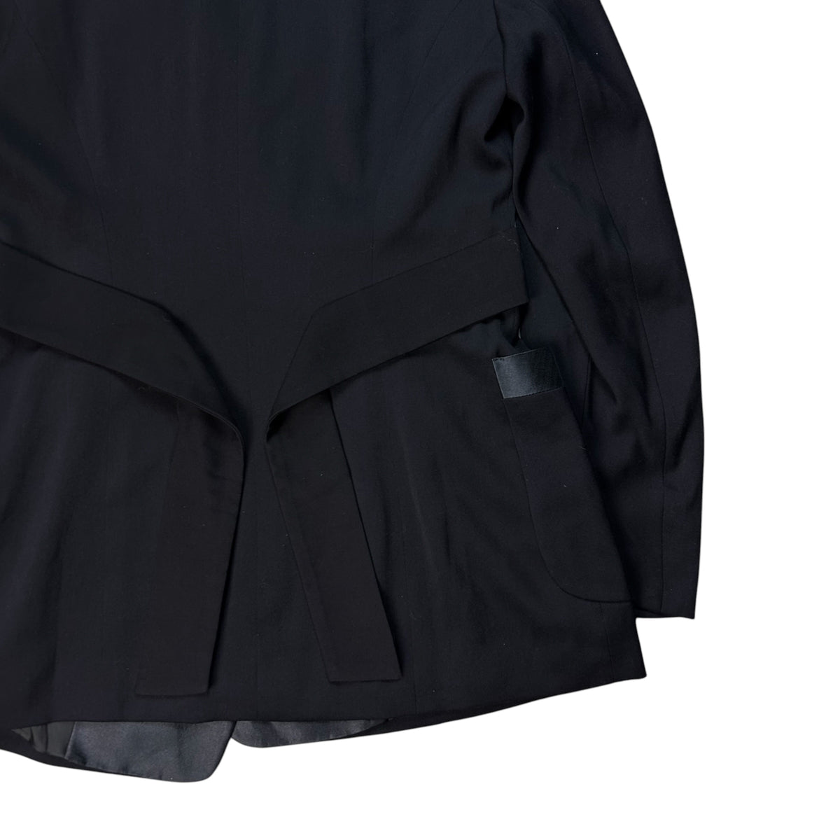 Jil Sander Belted Glossy Lapel Blazer - 80s