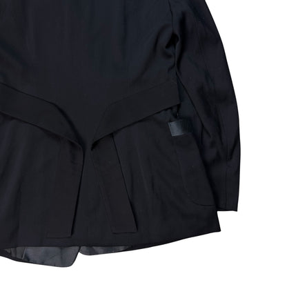 Jil Sander Belted Glossy Lapel Blazer - 80s