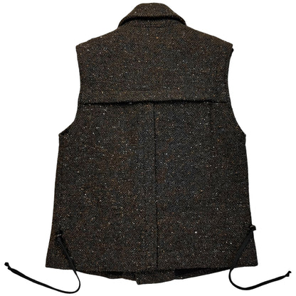 Ann Demeulemeester String Biker Wool Vest