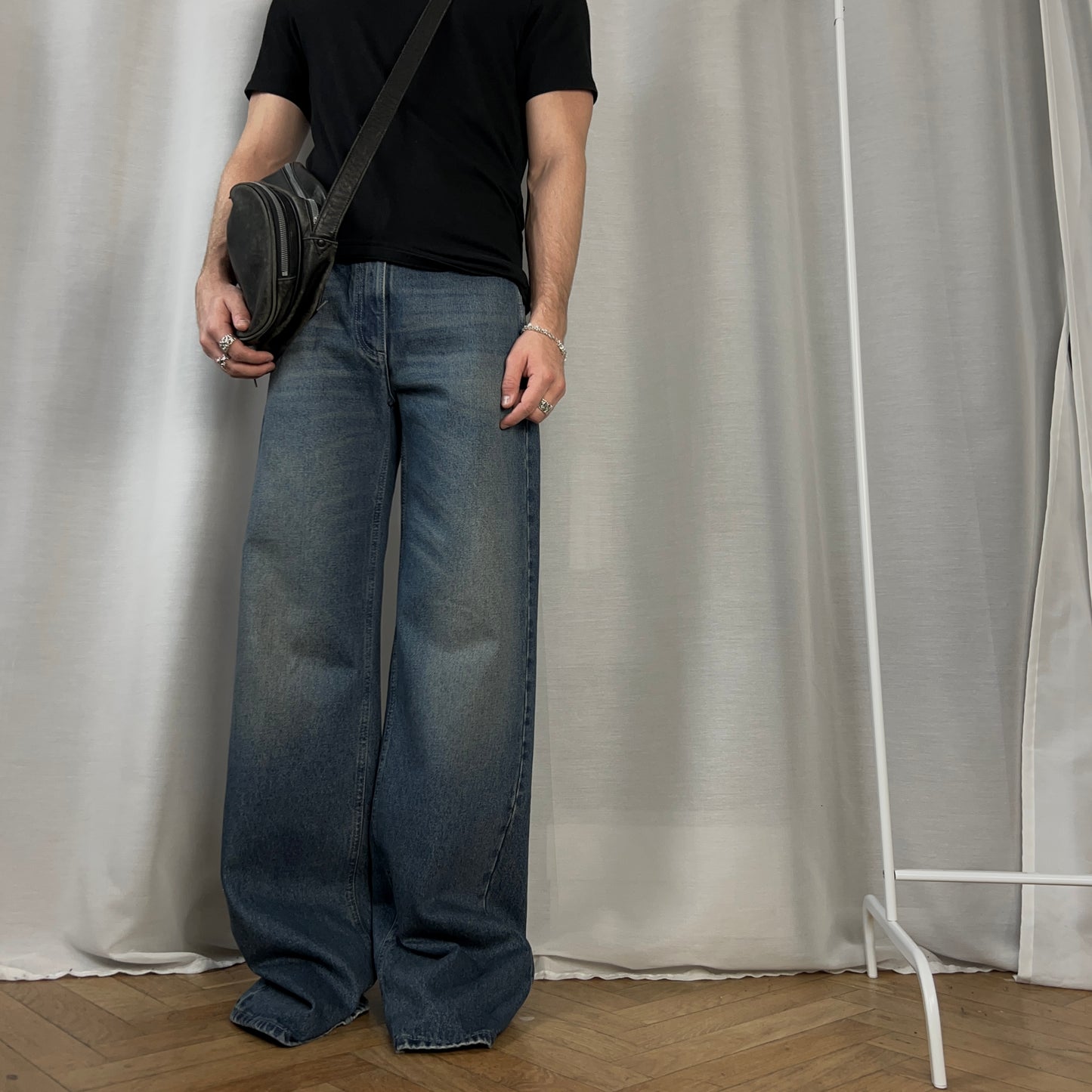 MM6 Maison Margiela Wide Washed Jeans - AW22