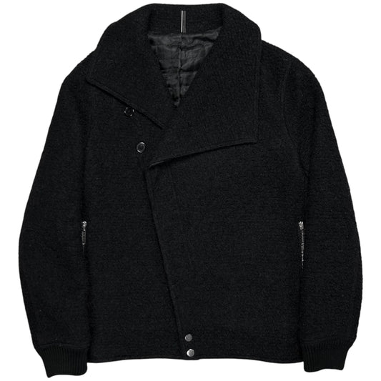 Dior Homme Asymmetric Drape Collar Mohair Jacket - AW09