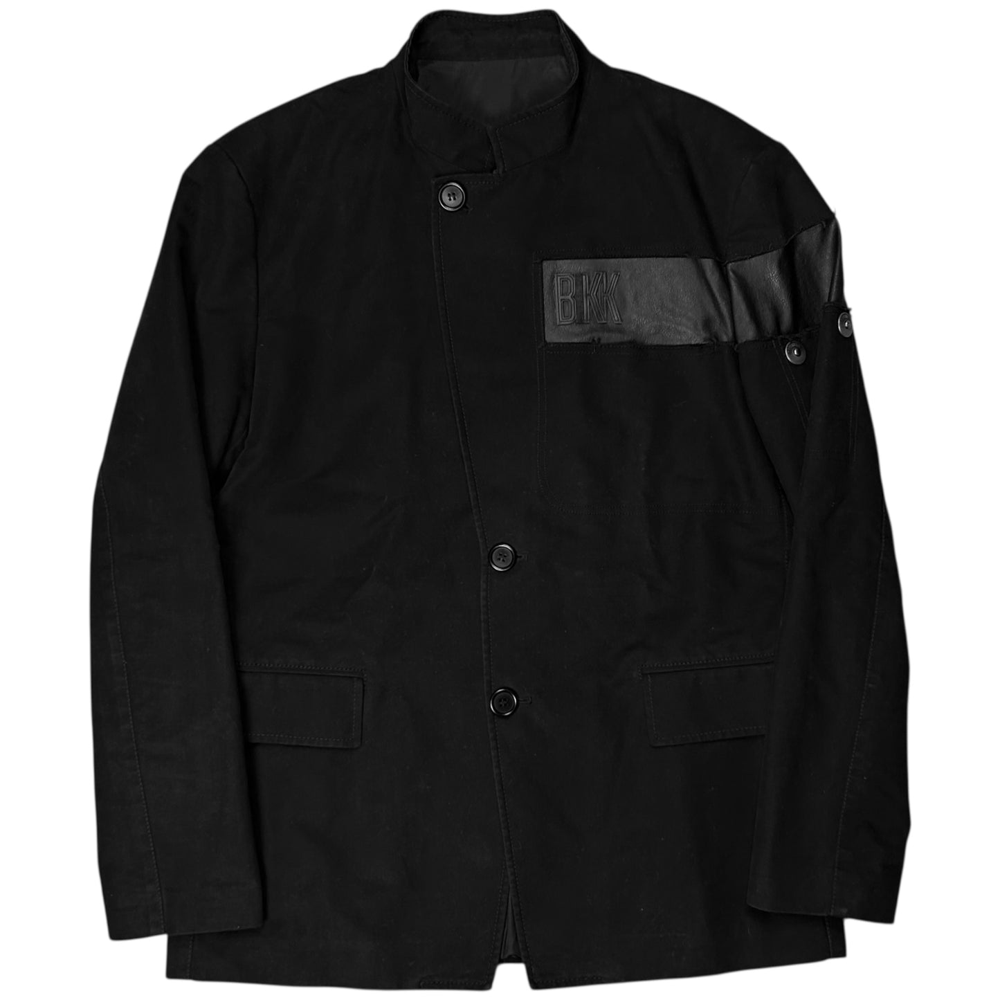 Dirk Bikkembergs Leather Applicated Blazer