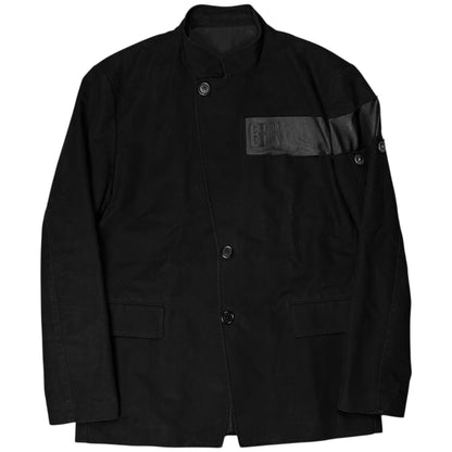 Dirk Bikkembergs Leather Applicated Blazer