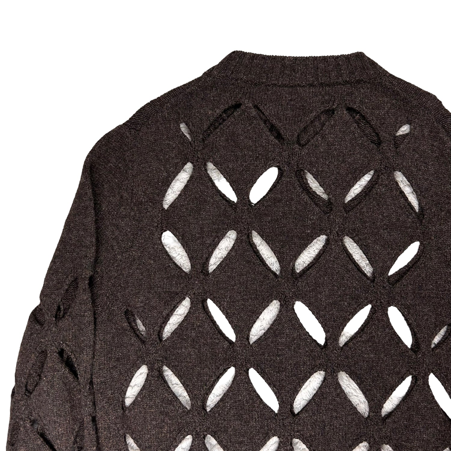 Stefan Cooke Diamond Slashed Knit Sweater - AW20 – Vertical Rags