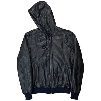 Dirk Bikkembergs Hooded Sheep Leather Blouson