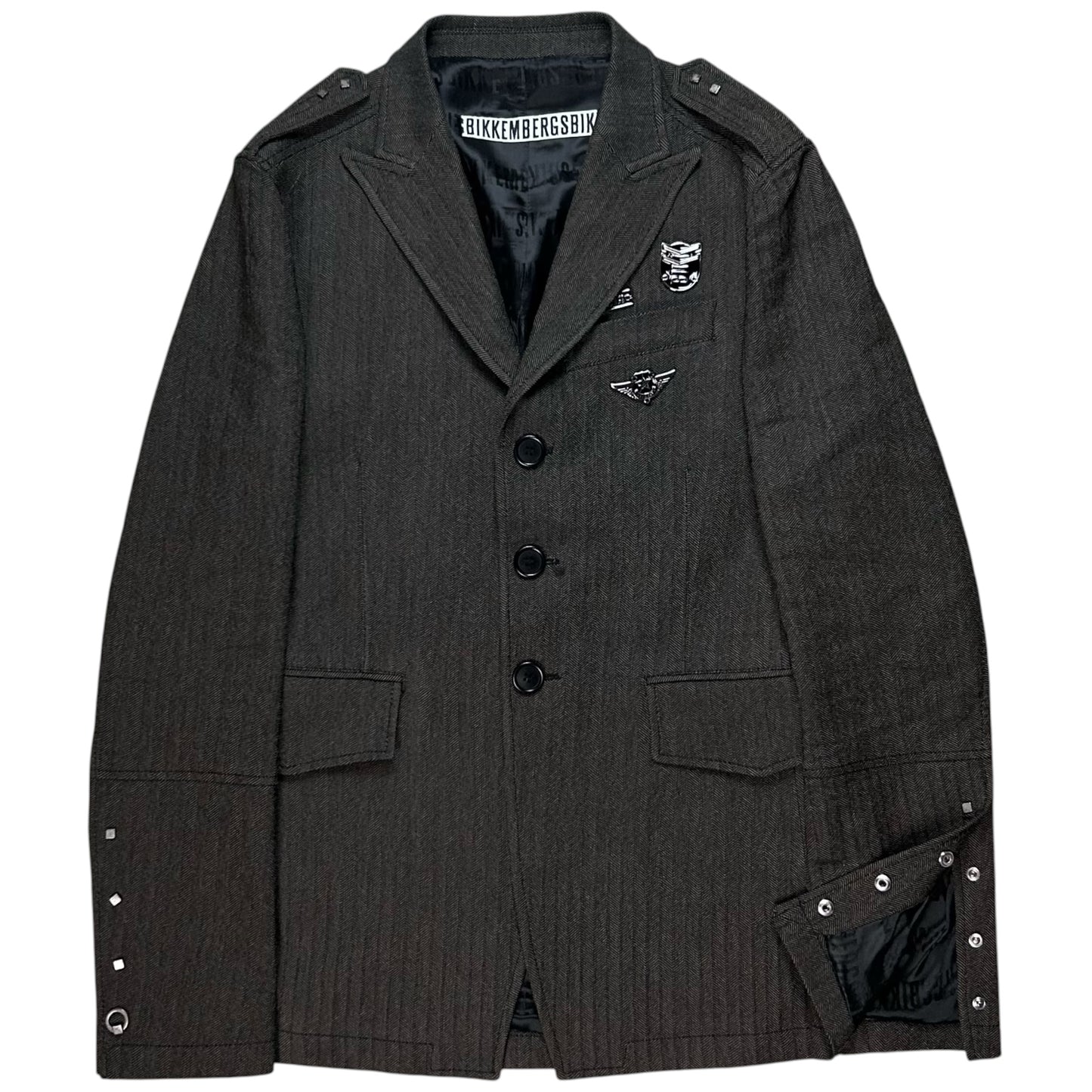 Dirk Bikkembergs Metal Pin Officer Jacket - AW06