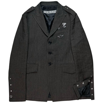 Dirk Bikkembergs Metal Pin Officer Jacket - AW06