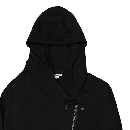 Helmut Lang Asymmetric Zip Rayon Hoodie - AW14