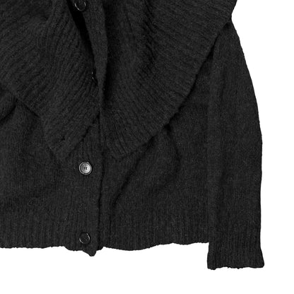 Ann Demeulemeester Distorted Wrap Knit Cardigan - AW11