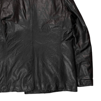 Dirk Bikkembergs Leather Caban Jacket
