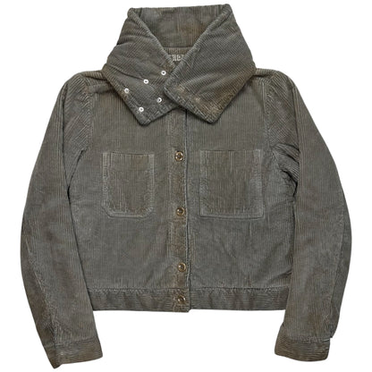 Maison Martin Margiela Detachable Collar Scarf Corduroy Bomber Jacket - AW01